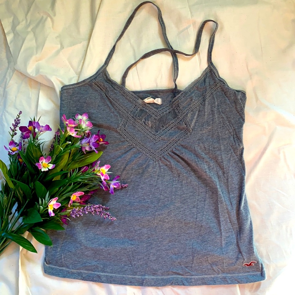 Grey lace Hollister Cami